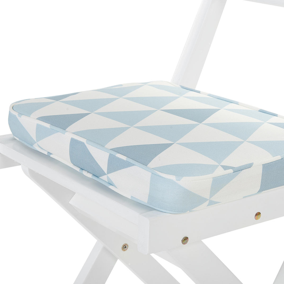 ÜLŐPÁRNA Fehér 29 x 38 cm Fiji - kék/fehér, textil (38/5/29cm) - Beliani