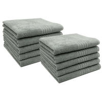 HANDTÜCHER, 10er-Set, 50x100 cm, 100% Baumwolle, Grau - Grau, Textil (50/100cm) - Zollner
