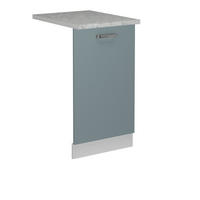 KRYT MYČKY NÁDOBÍ R-Line Modrošedá - bílá/šedohnědá, kompozitní dřevo (45/81.8/1.6cm) - Vicco