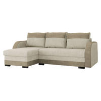 ECKSOFA Jozef - Sandfarben/Creme, Holz/Textil (230/140cm) - MIRJAN24