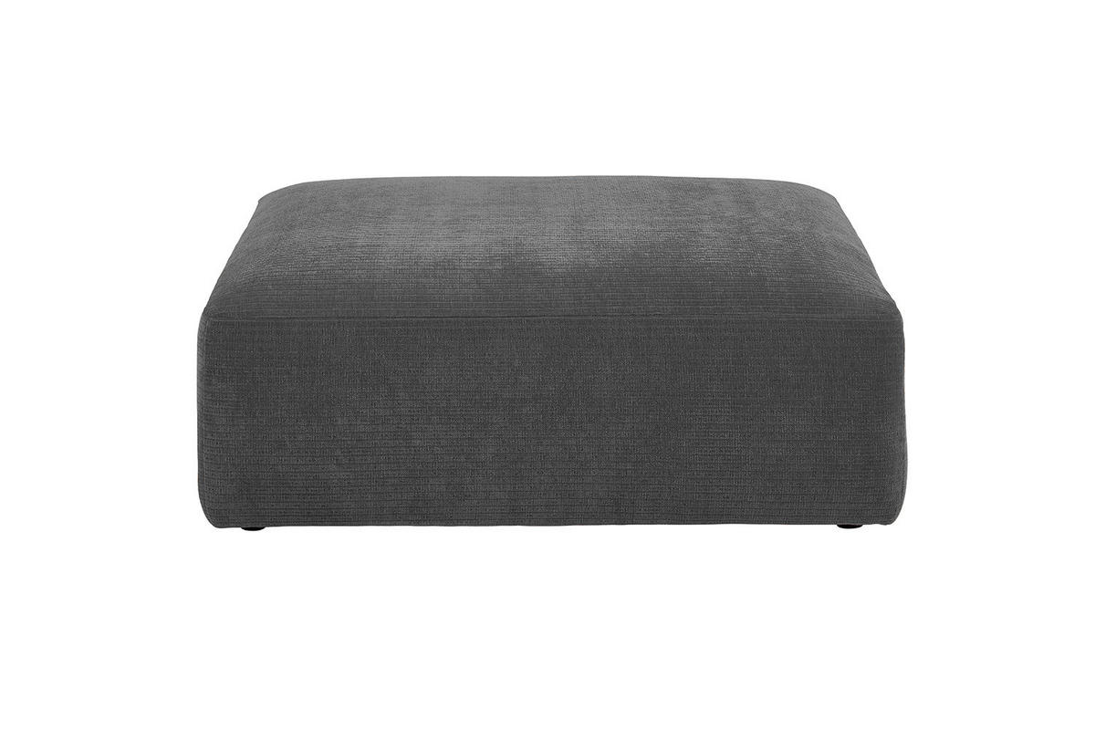 SOFA SITZELEMENT SEPHI Anthrazit Cord - Anthrazit/Schwarz, Kunststoff/Textil (107/39/82cm) - KAWOLA