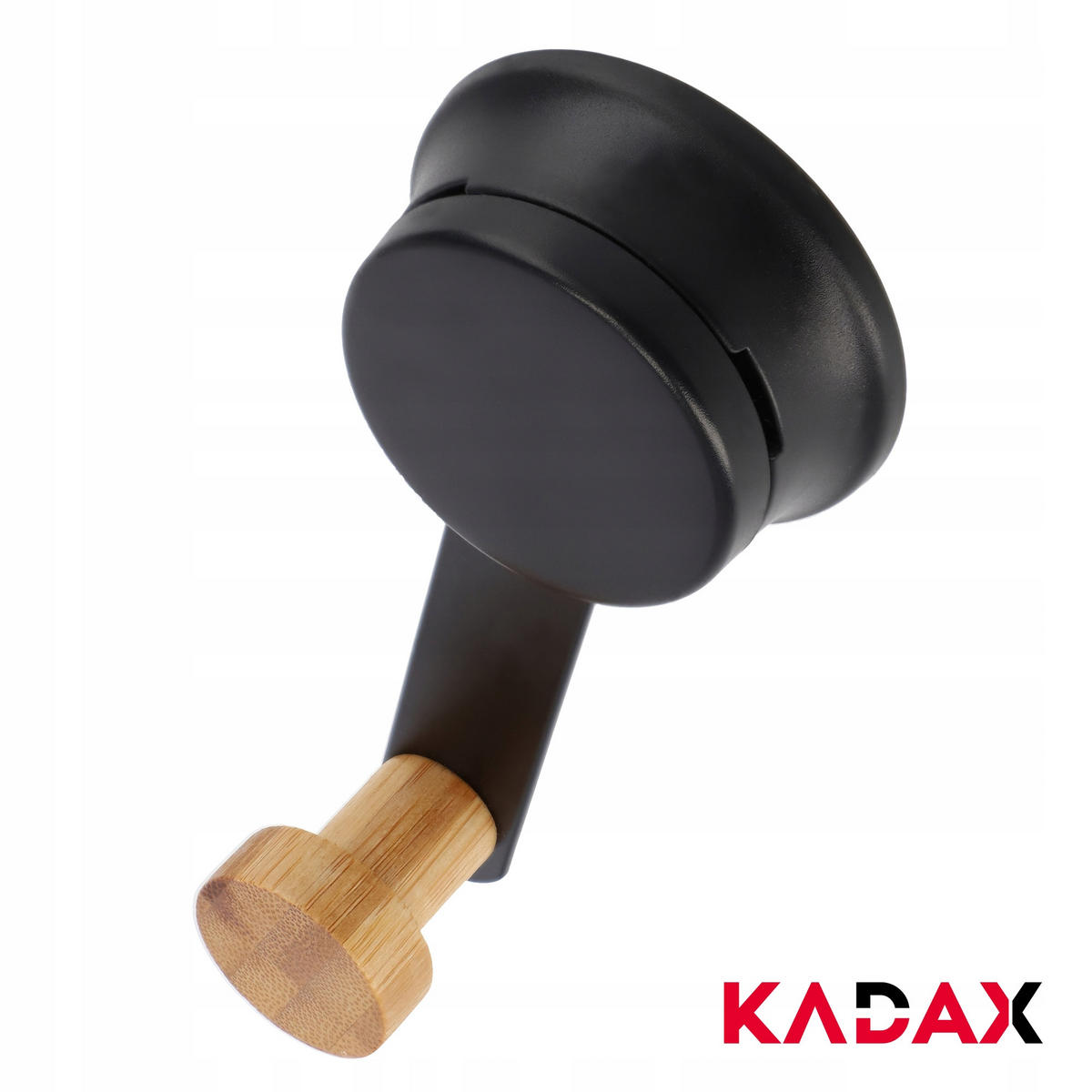BADEZIMMERHAKEN für Kleidung 12 x 6 cm, schwarz - Schwarz, Metall (6/13cm) - KADAX