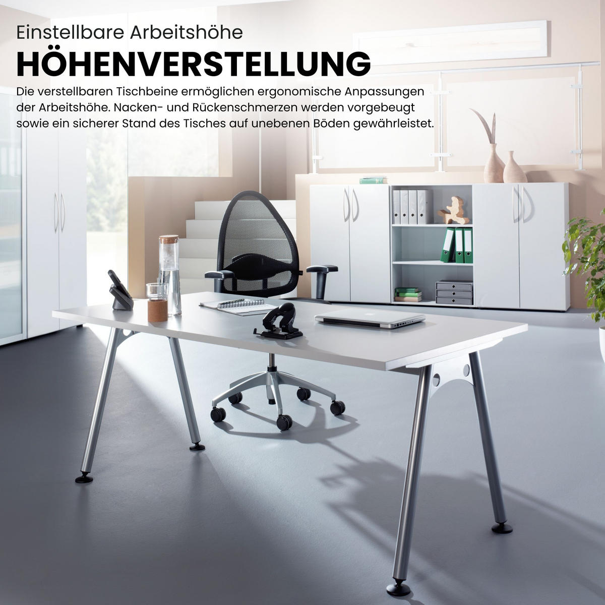 SCHREIBTISCH Serie-A 80/80/74 cm in Wildeiche - Wildeiche, Holzwerkstoff (80/80/74cm) - bümö