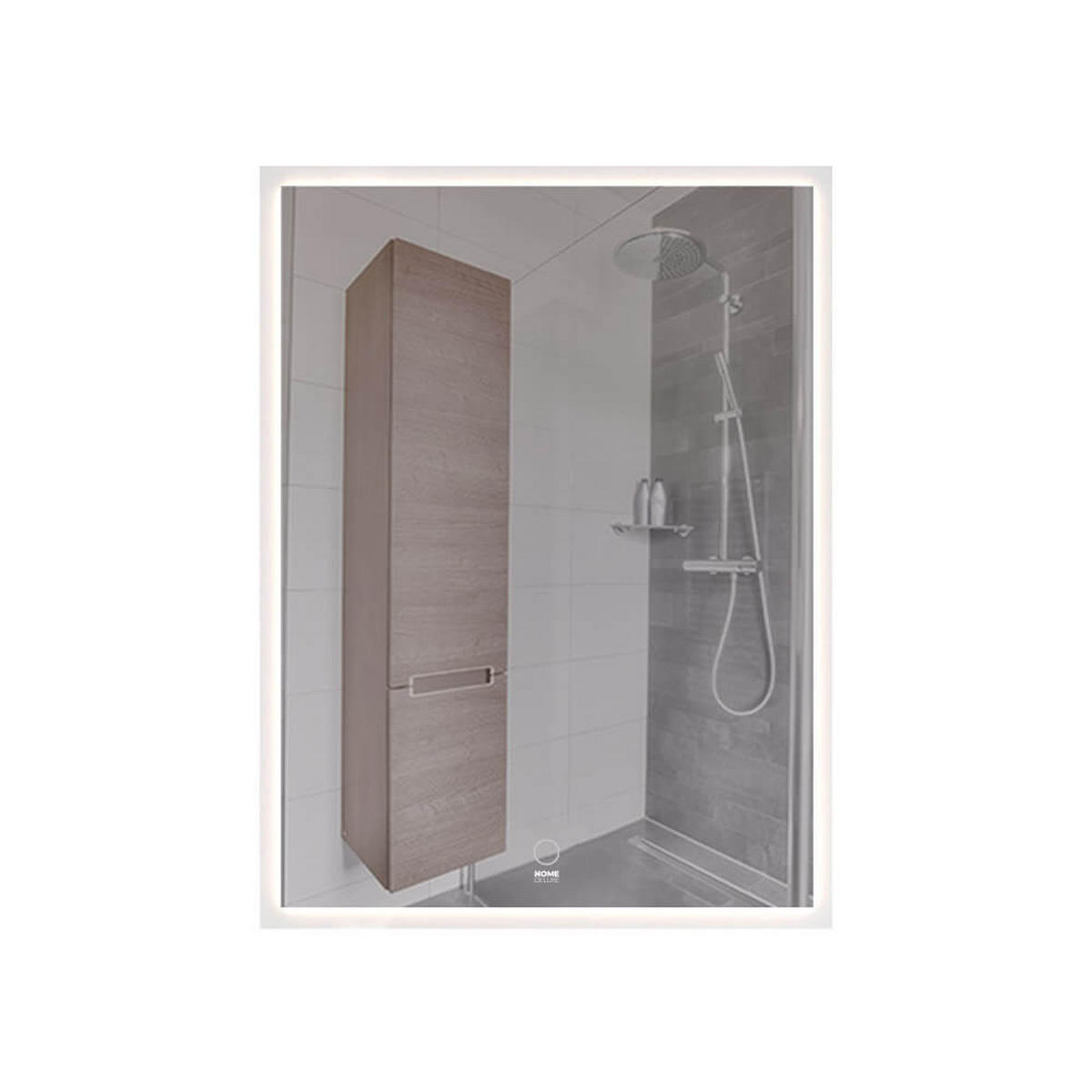 LED-SPIEGEL NOLA - 60 x 80 cm - Weiß, Glas (60/80/1cm) - Home Deluxe
