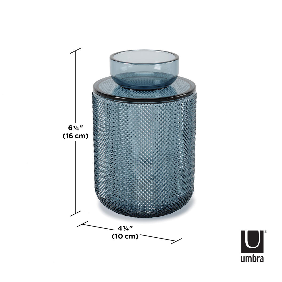 KOSMETIK-ORGANIZER Allira, Blau - Blau, Kunststoff (10/16/10cm) - Umbra
