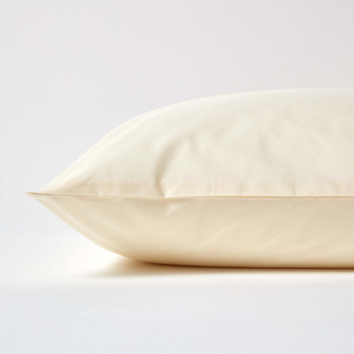 KISSENBEZUG Perkal, Ägyptische Baumwolle, Fadendichte 200 - Creme, Textil (80/80cm) - Homescapes