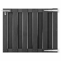 GARTENTOR Wpc 100/80 Cm Grau - Grau, Holzwerkstoff (100/80cm) - vidaXL