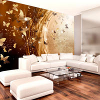VLIESTAPETE Braun 350/245 cm - Beige/Braun, Textil (350/1cm) - KUNSTLOFT