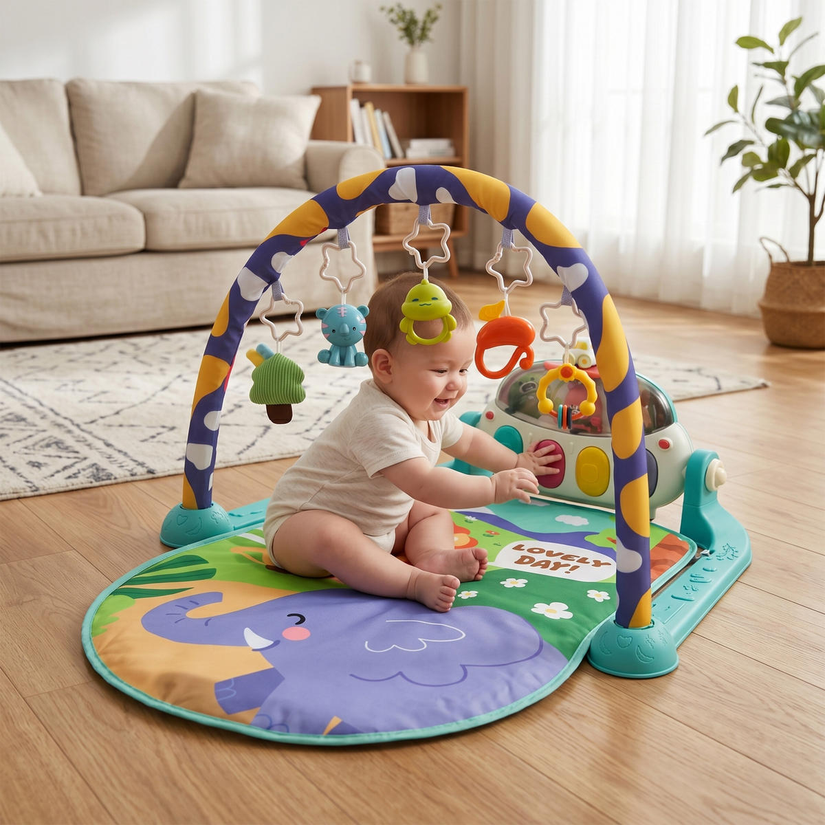 HRACÍ obl. - různobarevná, textil/plast (64/42/80cm) - Relaxdays