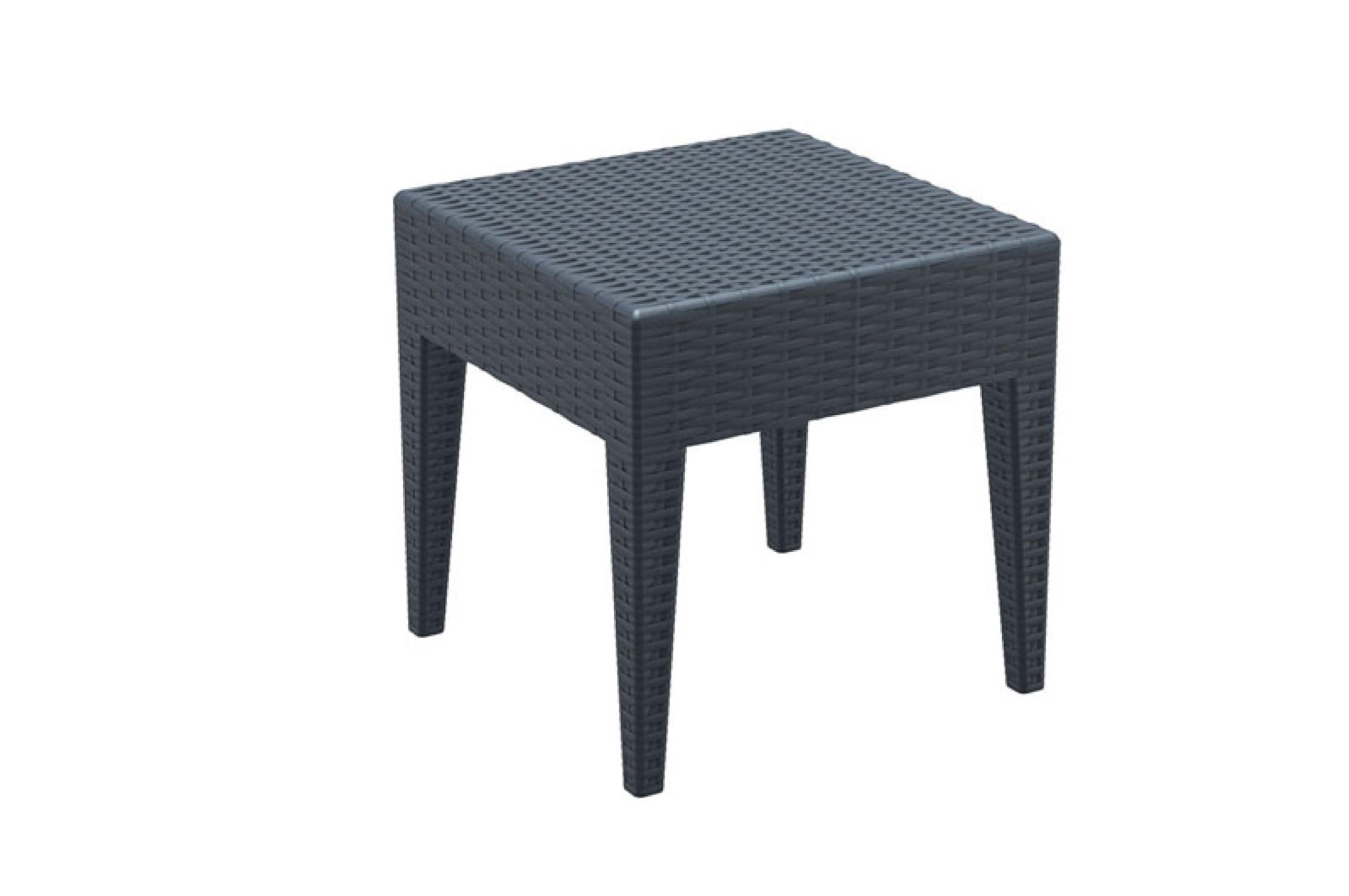 GARTENTISCH/BEISTELLTISCH Mian dunkelgrau - Grau, Kunststoff (45/45/45cm) - TPFGarden