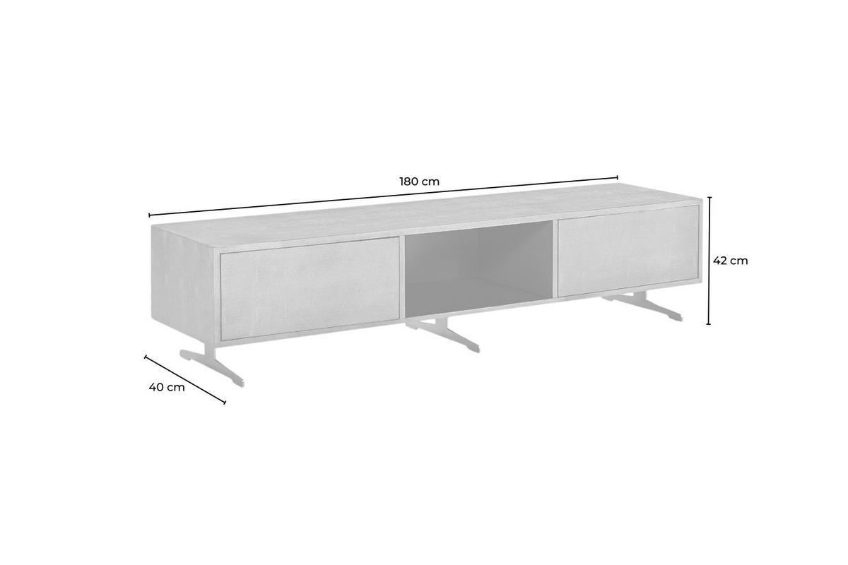 LOWBOARD GALA Gold Holz - Goldfarben, Holz/Metall (180/42/40cm) - KAWOLA