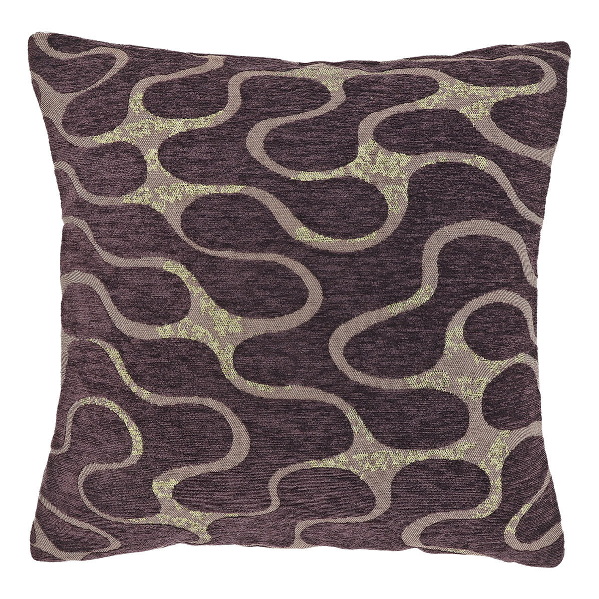 DEKOKISSEN Lux Violett 45/45/8 cm - Lila, Textil (45/45cm) - Unique Living
