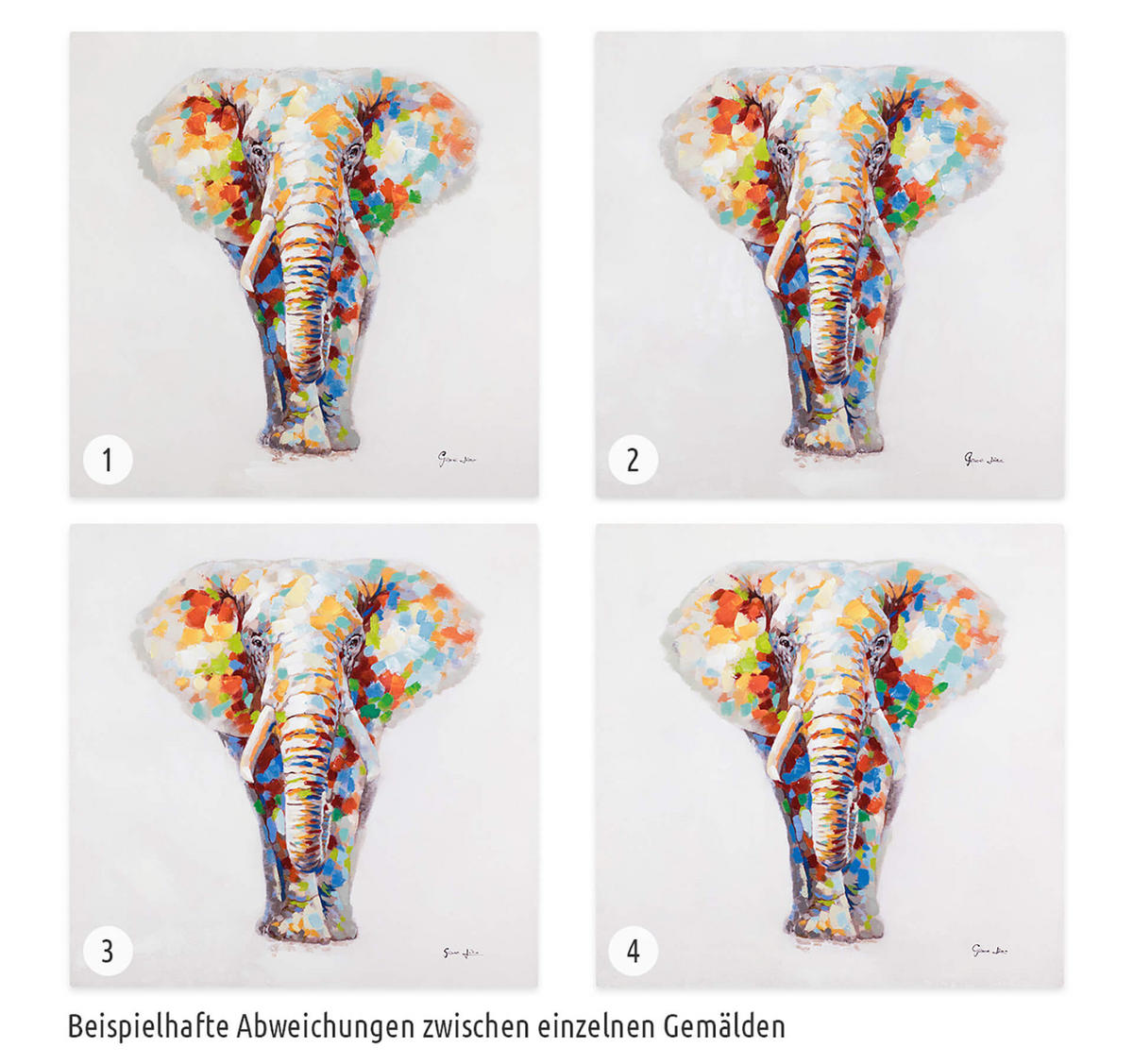 ÖLGEMÄLDE 80/80 cm - Multicolor, Holz/Textil (1.52/80cm) - KUNSTLOFT