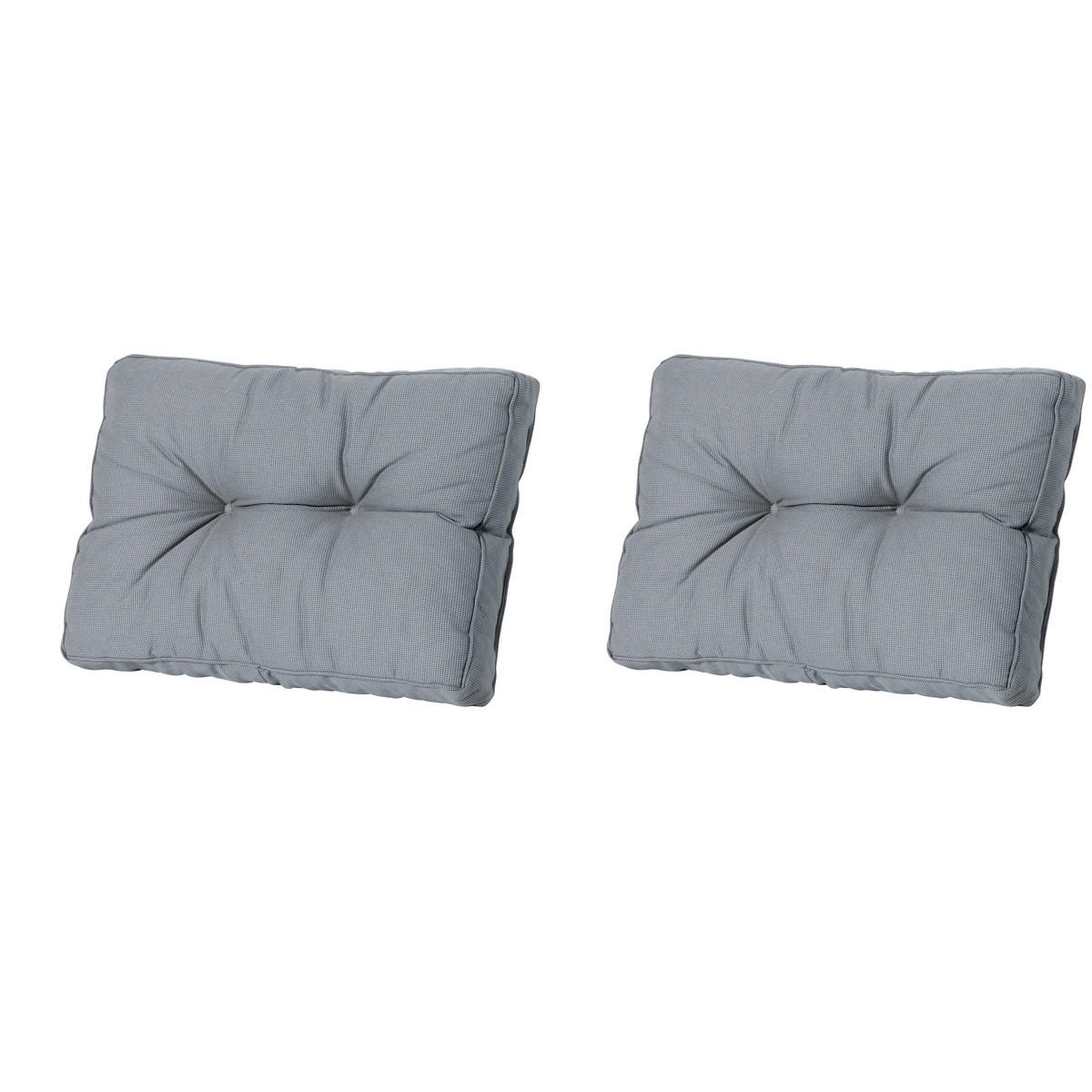RÜCKENKISSEN Rippe 43/73 cm 2er-Set - Grau, Textil (73/8/43cm) - Madison