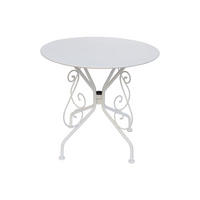 GARTENTISCH - 4 -Sitzer - Metall - weiß - GUERMANTES - Weiß, Metall - Vente-Unique