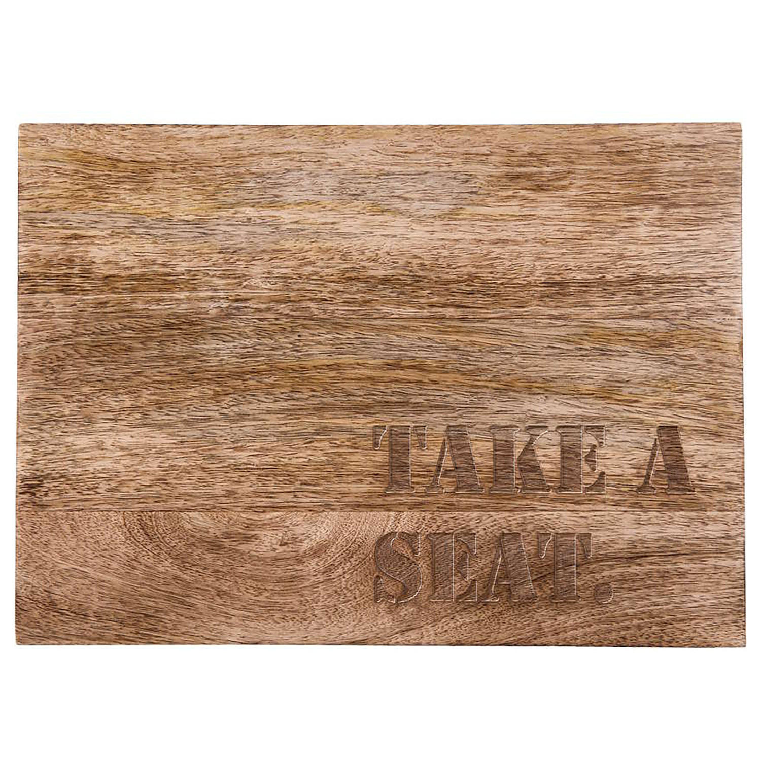 BIERKASTENAUFLAGE Take A Seat - Braun, Holz (41/2.5/30cm) - BUTLERS