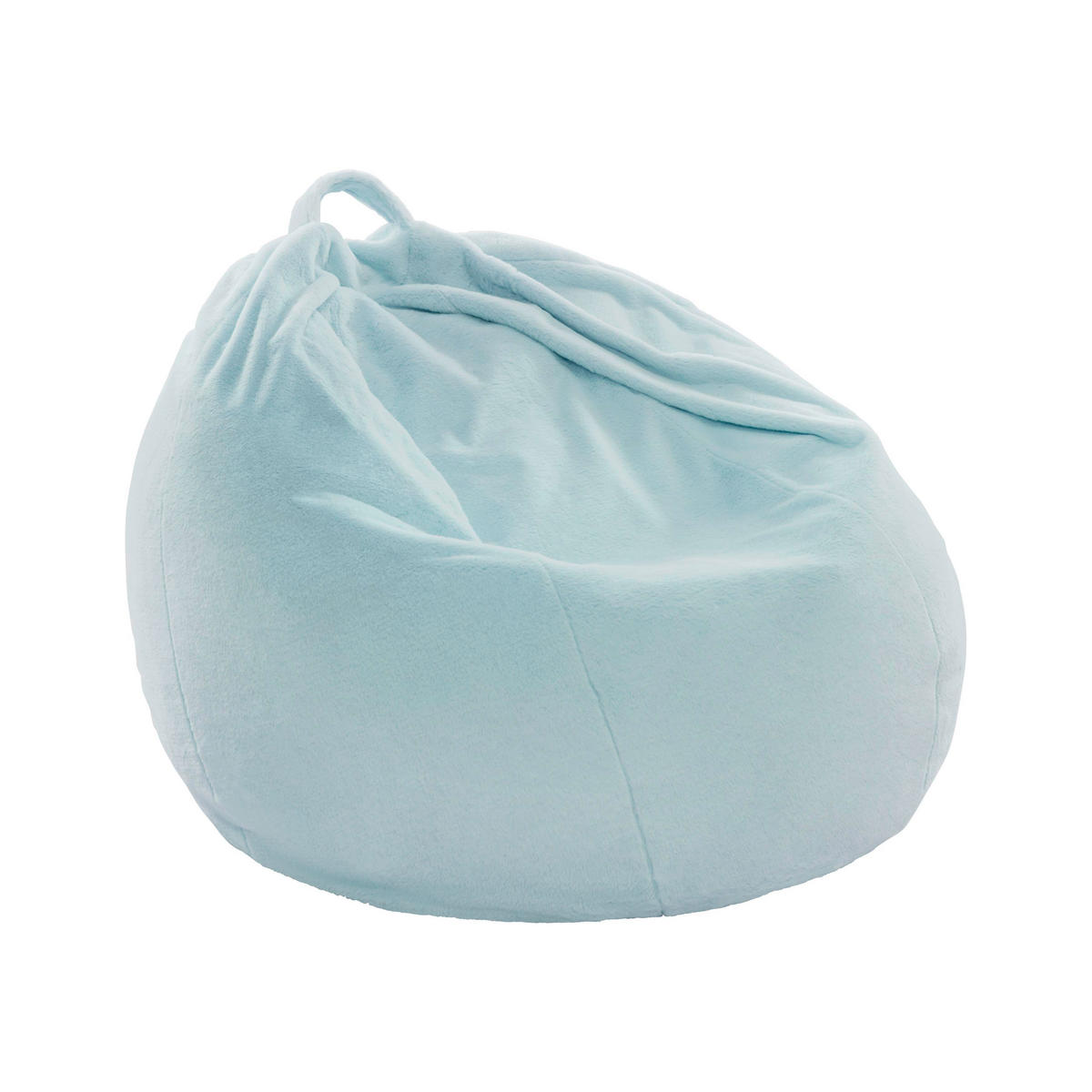 SITZSACK Mario Blau Samt - Blau, Textil (64/1/114cm)