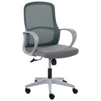 BÜROSTUHL Grau Senta - Grau, Textil (61/97/65cm) - Beliani