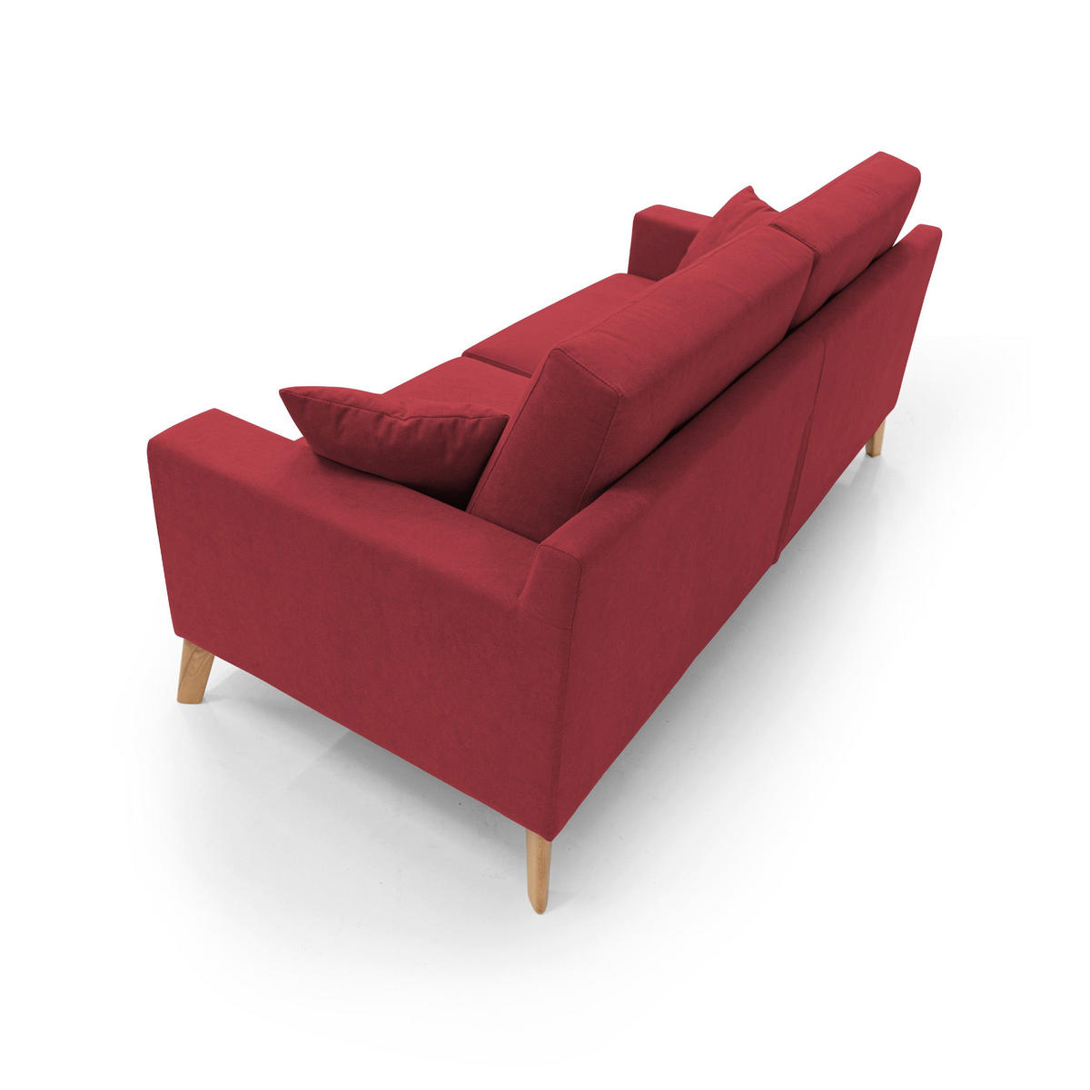 LINEARSOFA Danish - Rot, Textil (186/95/91cm) - Divani.store