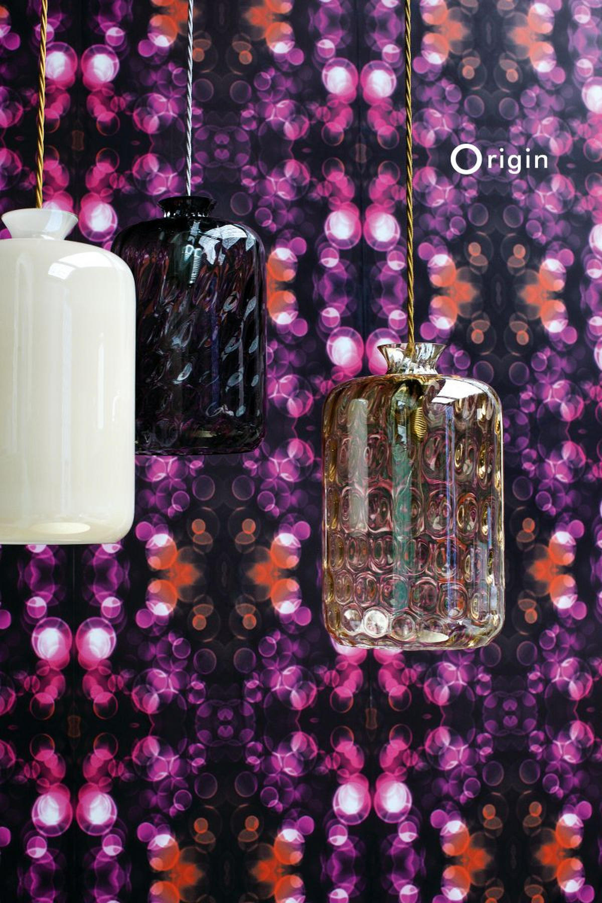 TAPETE Kaleidoskopmuster 53 cm x 10.05 m - Pink, Papier (53/1000cm) - Origin Wallcoverings