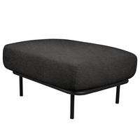 OUTDOOR-HOCKER - Schwarz, Textil/Metall (86/44/66cm) - home24
