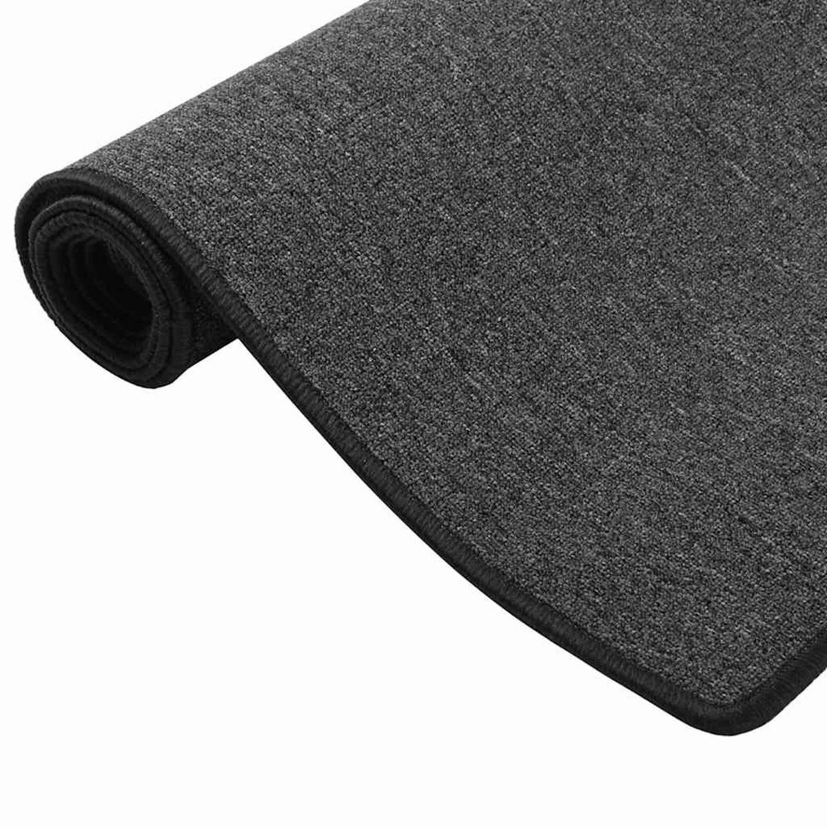 TEPPICHLÄUFER Anthrazit 50/100 Cm - Anthrazit, Kunststoff (100/50cm) - vidaXL