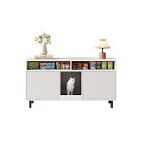 SIDEBOARD Weiß 120/50/66 cm - Weiß, Holz (120/66/50cm) - Zephmum