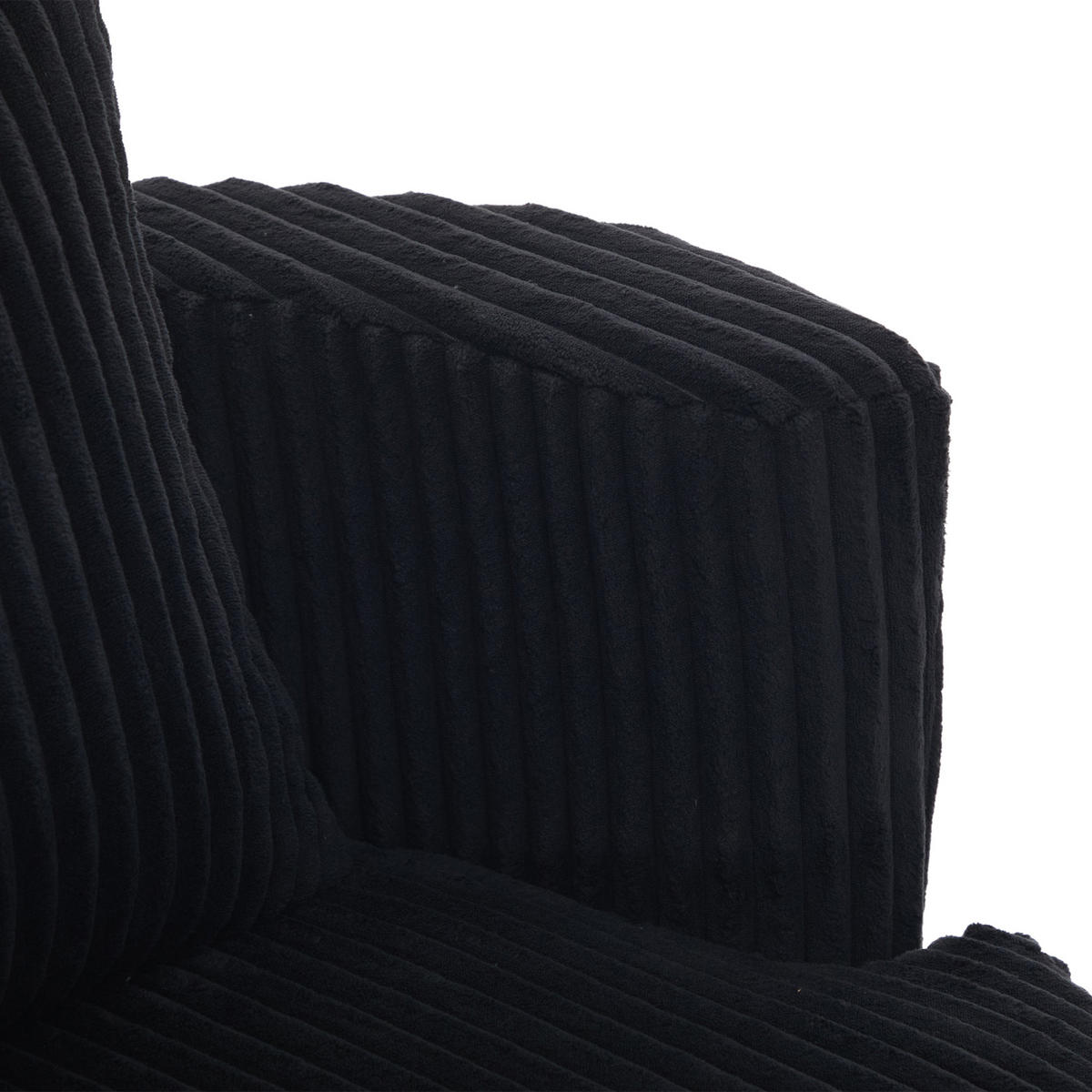 SESSEL DE-33906 360° drehbar mit Stauraum Schwarz - Schwarz, Metall (76/78/79cm) - ComfortXL