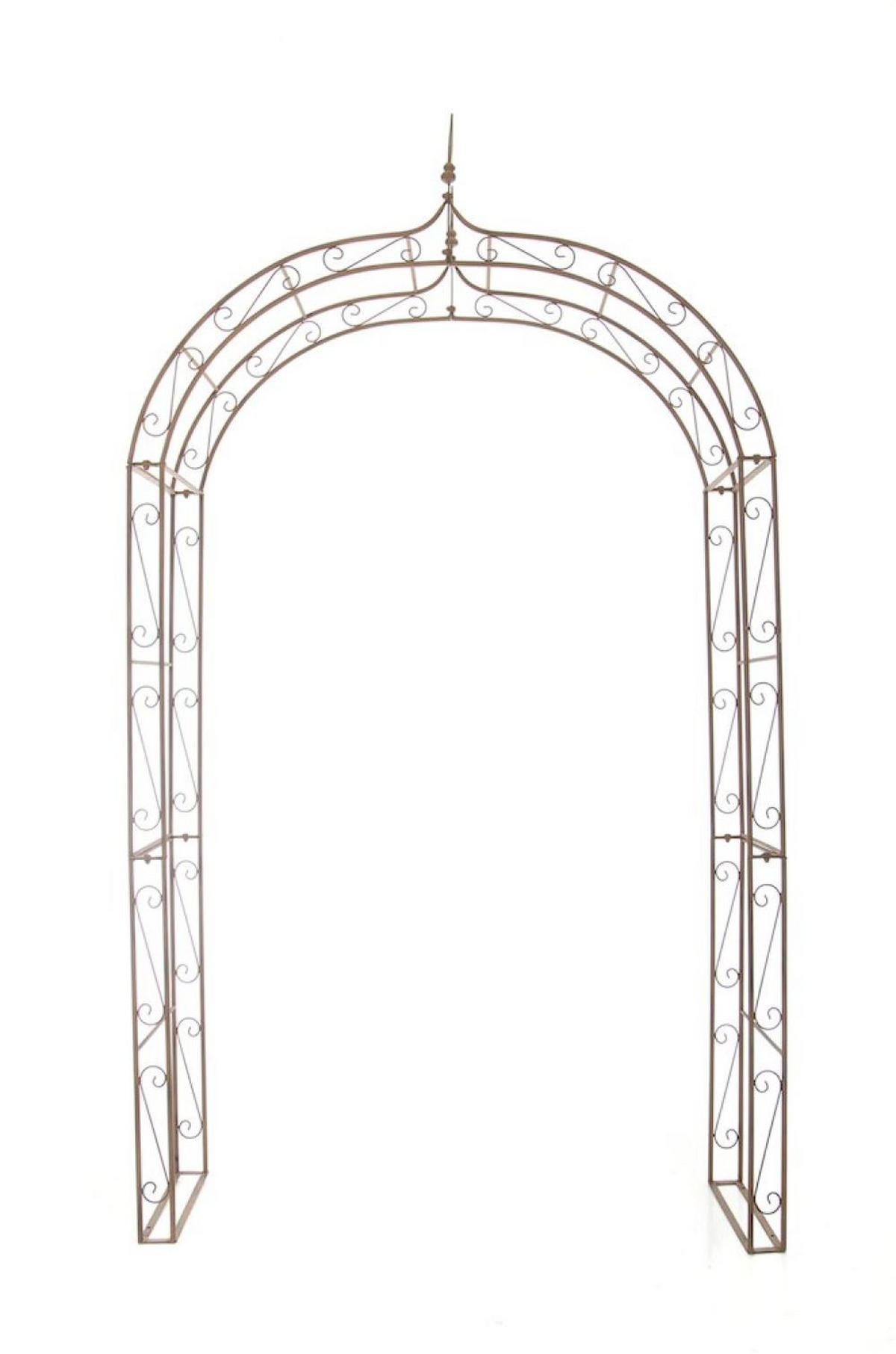 ROSENBOGEN Metall Antik Braun - Braun, Metall (147/264/37cm) - CLP