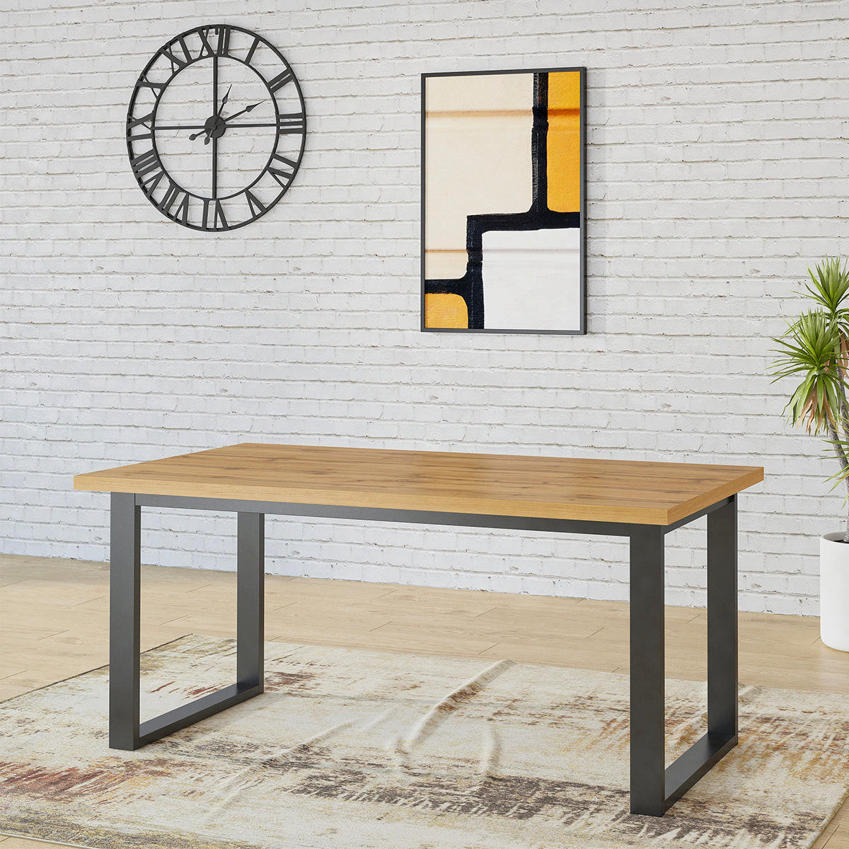 ESSTISCH 8 Sitzplätze Holz - Braun, Holzwerkstoff (90/170/76cm) - Petits-meubles