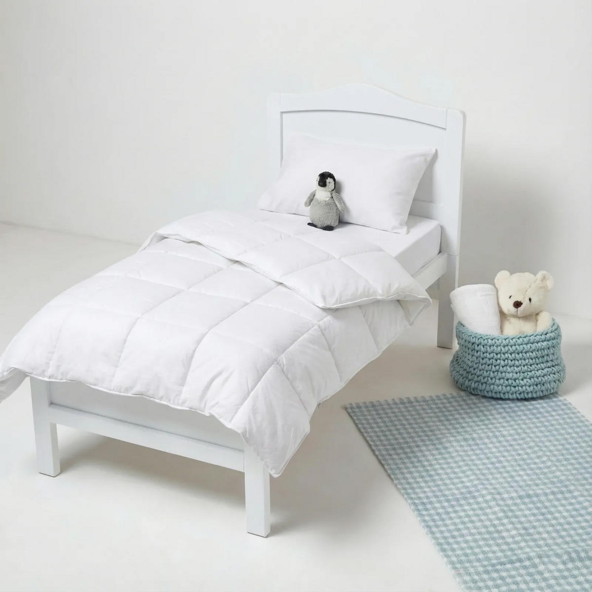 KINDERDECKE SOMMER 120/150 cm, Super-Mikrofaser - Weiß, Textil (120/150cm) - Homescapes