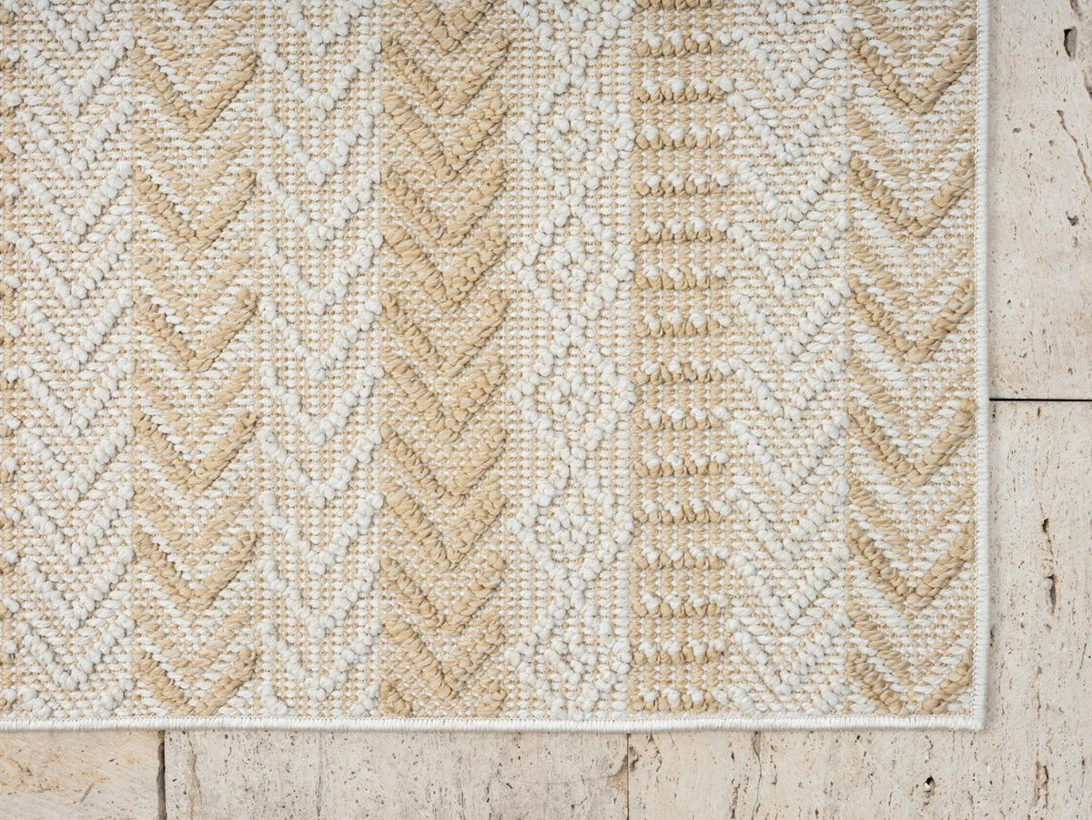 OUTDOORTEPPICH Carrie Beige,Creme,Sandfarben 140/200 cm - Beige, Textil (140/200cm) - My-Rug