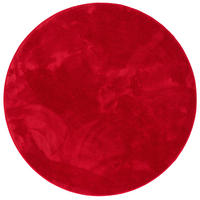 HOCHFLOR LANGFLOR TEPPICH SUPER SOFT MELIA RUND - Weinrot, Textil (120/120cm) - Pergamon