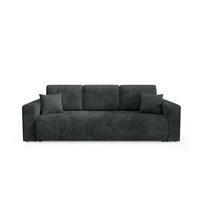 SCHLAFSOFA mit Bettkasten Schwarz - Schwarz, Textil (244/70/92cm) - Furnisell