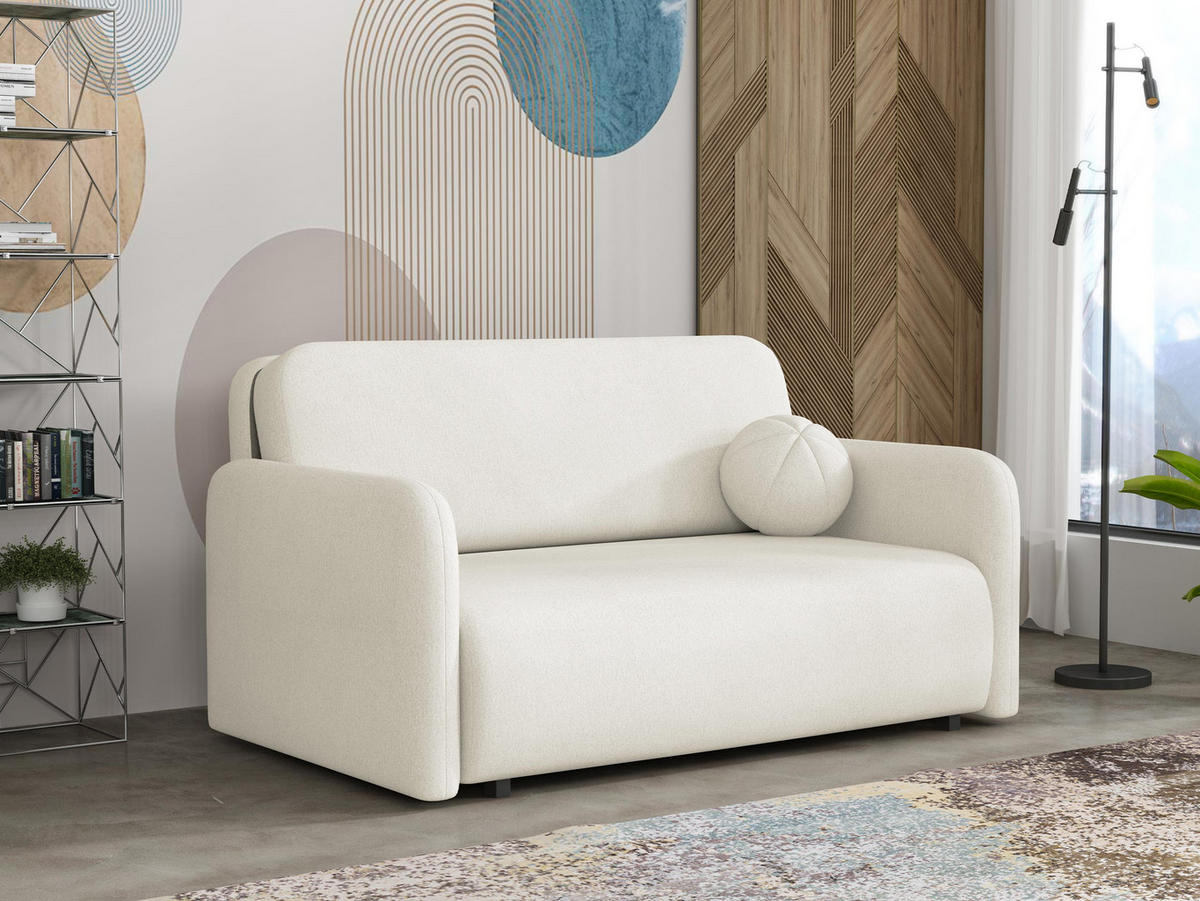 SCHLAFSOFA Viva Sun III - Creme/Schwarz, Holz/Textil (150/85/103cm) - MIRJAN24