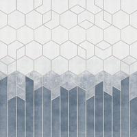 FOTOTAPETE geometrische Formen 424 x 280 cm - Grau, Papier (424/280cm) - Sanders & Sanders