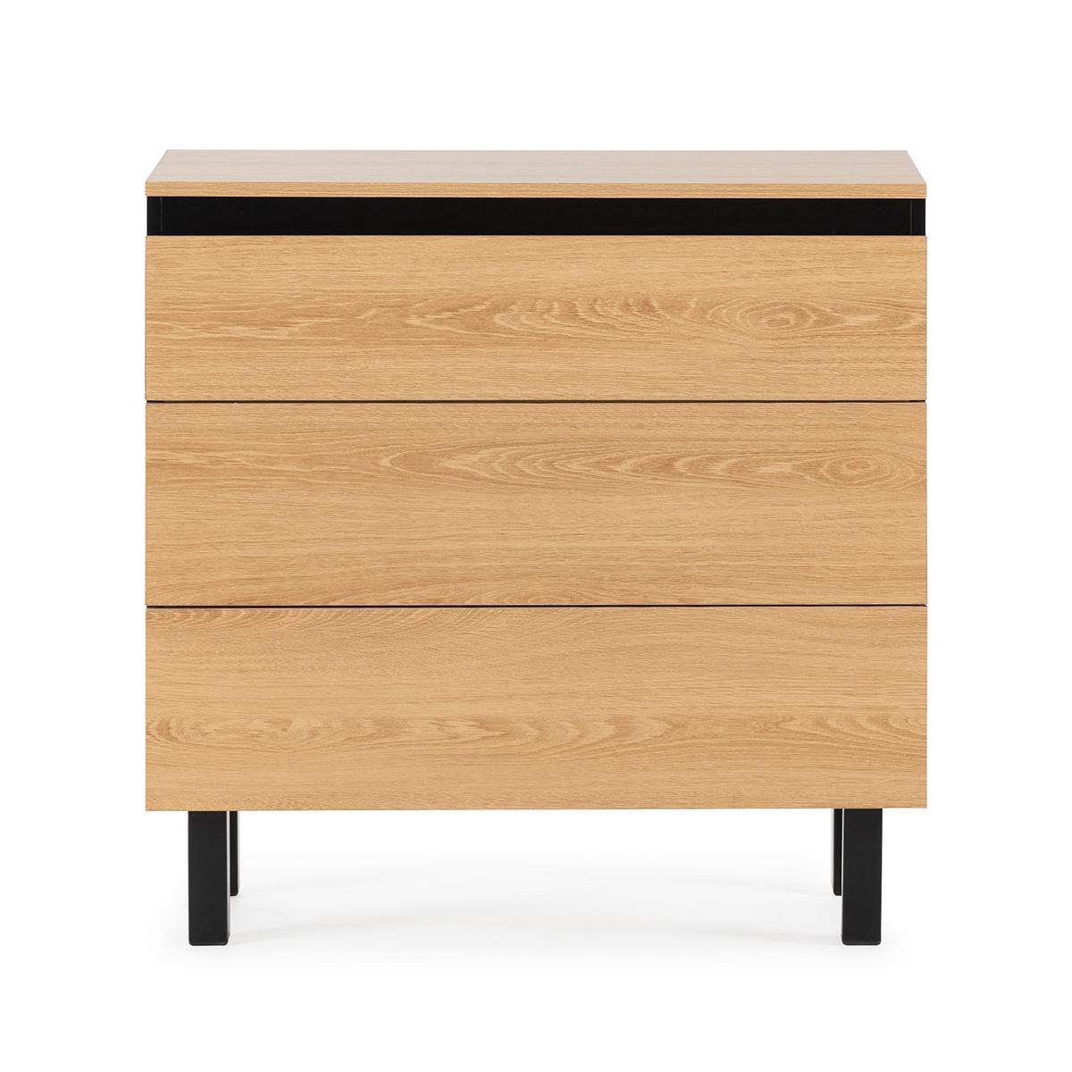 KOMMODE Molina 80/40/80 eichefarben - Honigeiche, Holzwerkstoff (80/80/40cm)