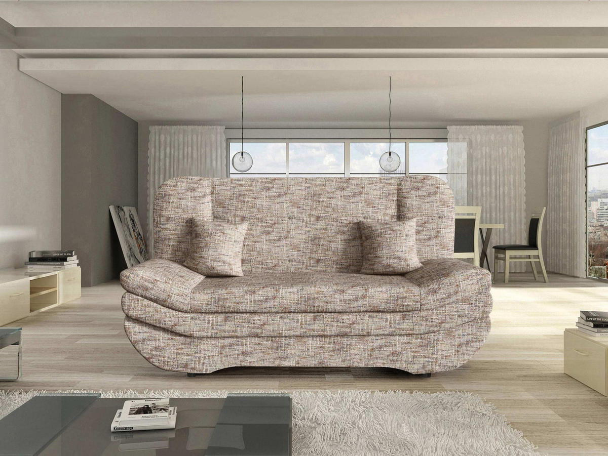 SCHLAFSOFA Weronika Premium - Schwarz/Cappuccino, Holz/Kunststoff (200/95/90cm) - MIRJAN24