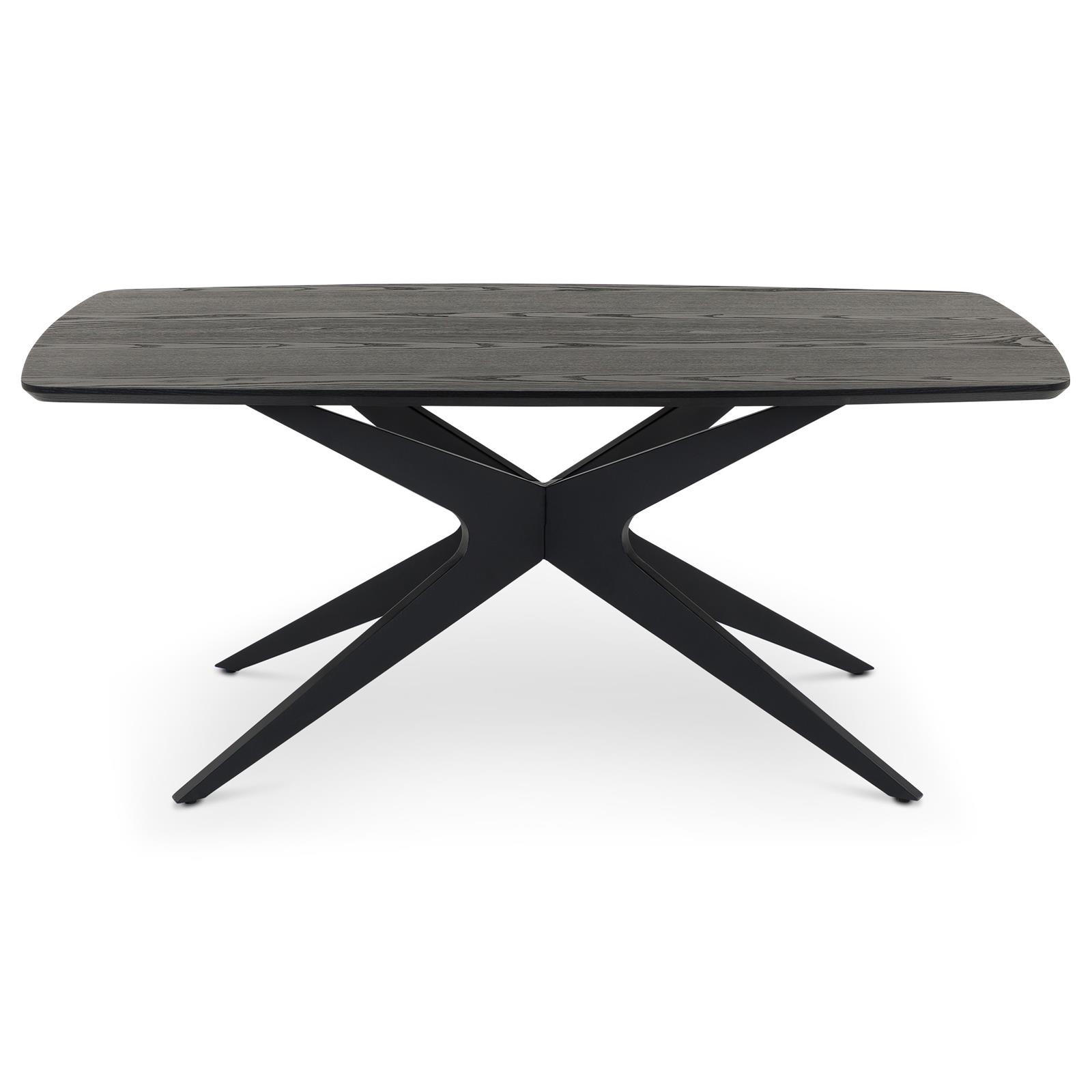 ESSTISCH TAVO schwarz - Schwarz, Holzwerkstoff (90/180/76cm) - IDIMEX