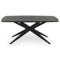 ESSTISCH TAVO schwarz - Schwarz, Holzwerkstoff (90/180/76cm) - IDIMEX