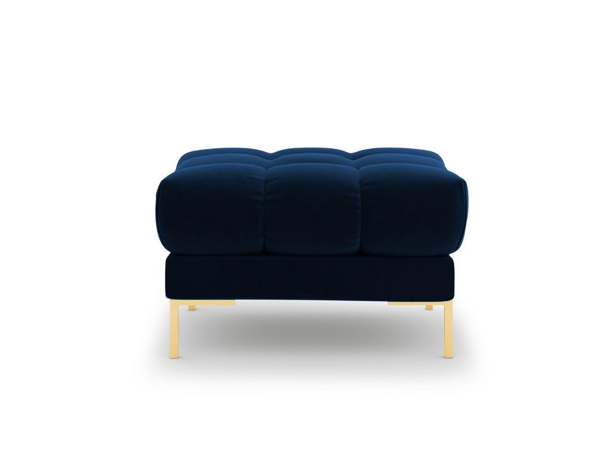 POUF Mamaia aus Samt königsblau - Blau, Textil (60/41/60cm) - Micadoni