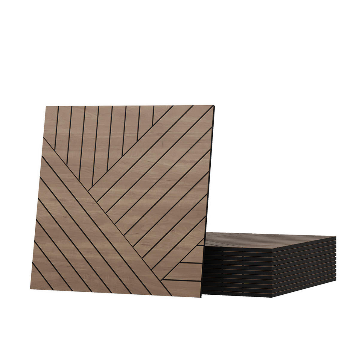 NÁSTĚNNÝ PANEL Dub - barva dubu, kompozitní dřevo (52/52/0.8cm) - Vicco