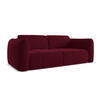 3-SITZER SOFA Samt Stoff Rot - Bordeaux/Rot, Kunststoff/Textil (210/74/105cm) - Makamii