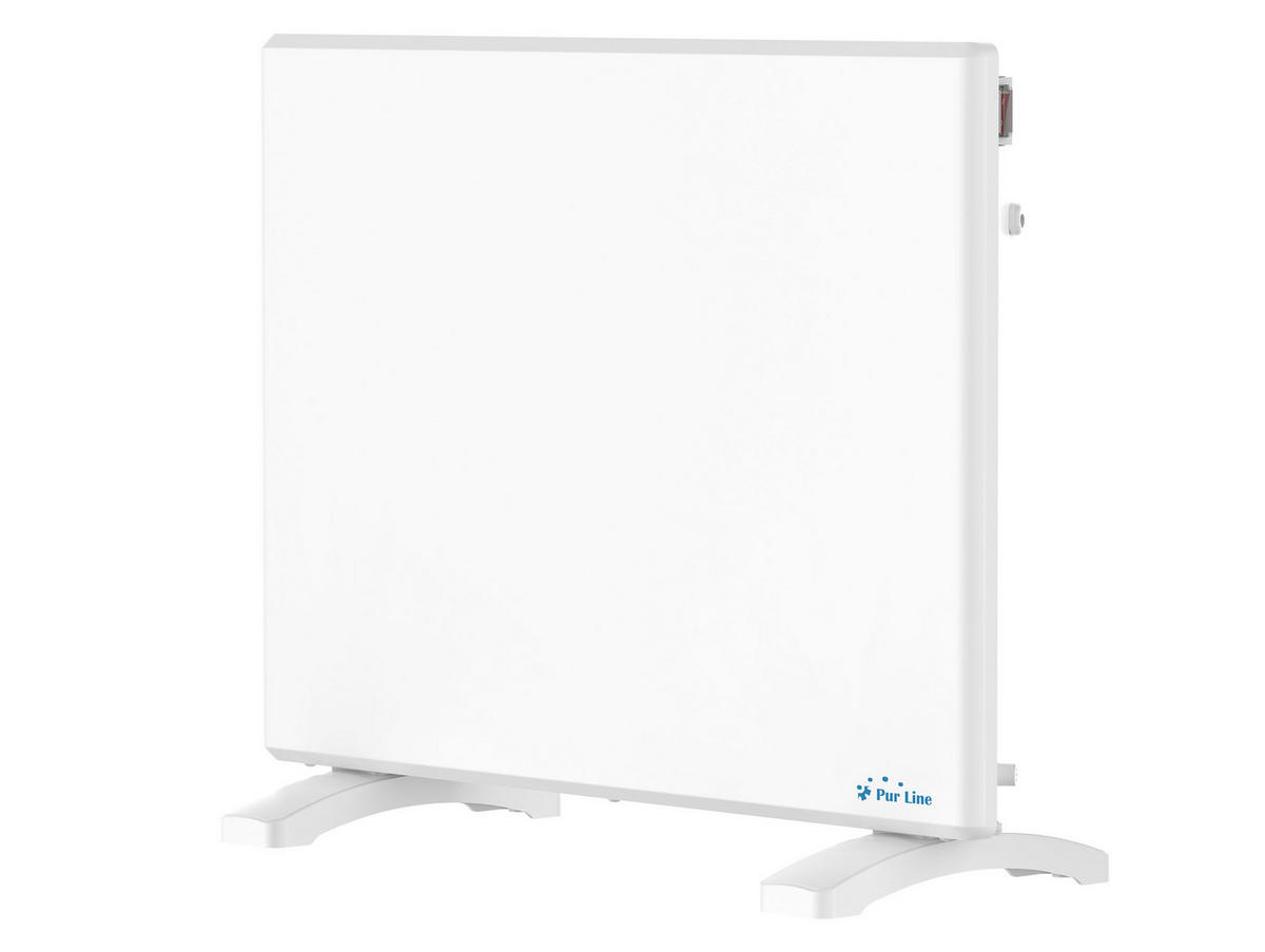 HEIZKÖRPERPANEEL Weiß mit digitaler Steuerung 1000 W - Weiß, Keramik (54/40/8cm) - Purline