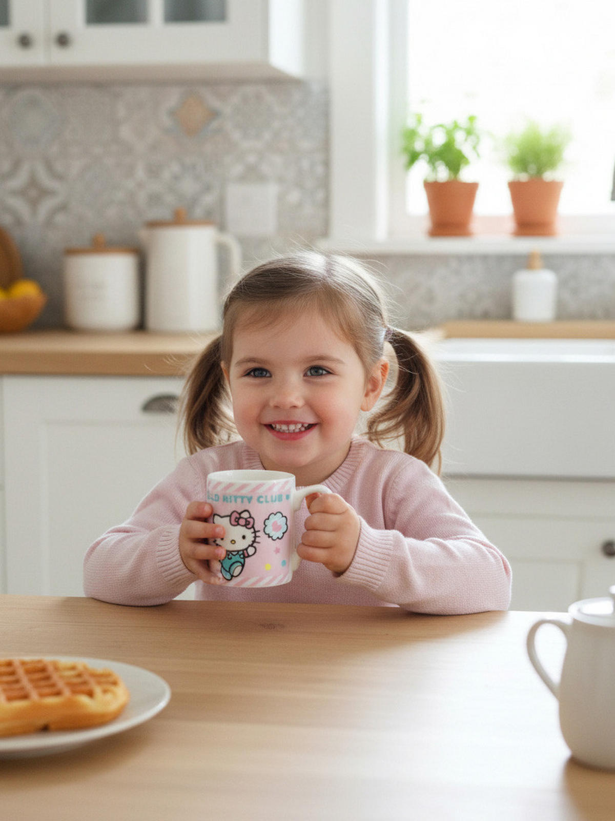 BECHER Hello Kitty Club Rosa 230 ml - Rosa, Keramik (0.23L) - Hello Kitty