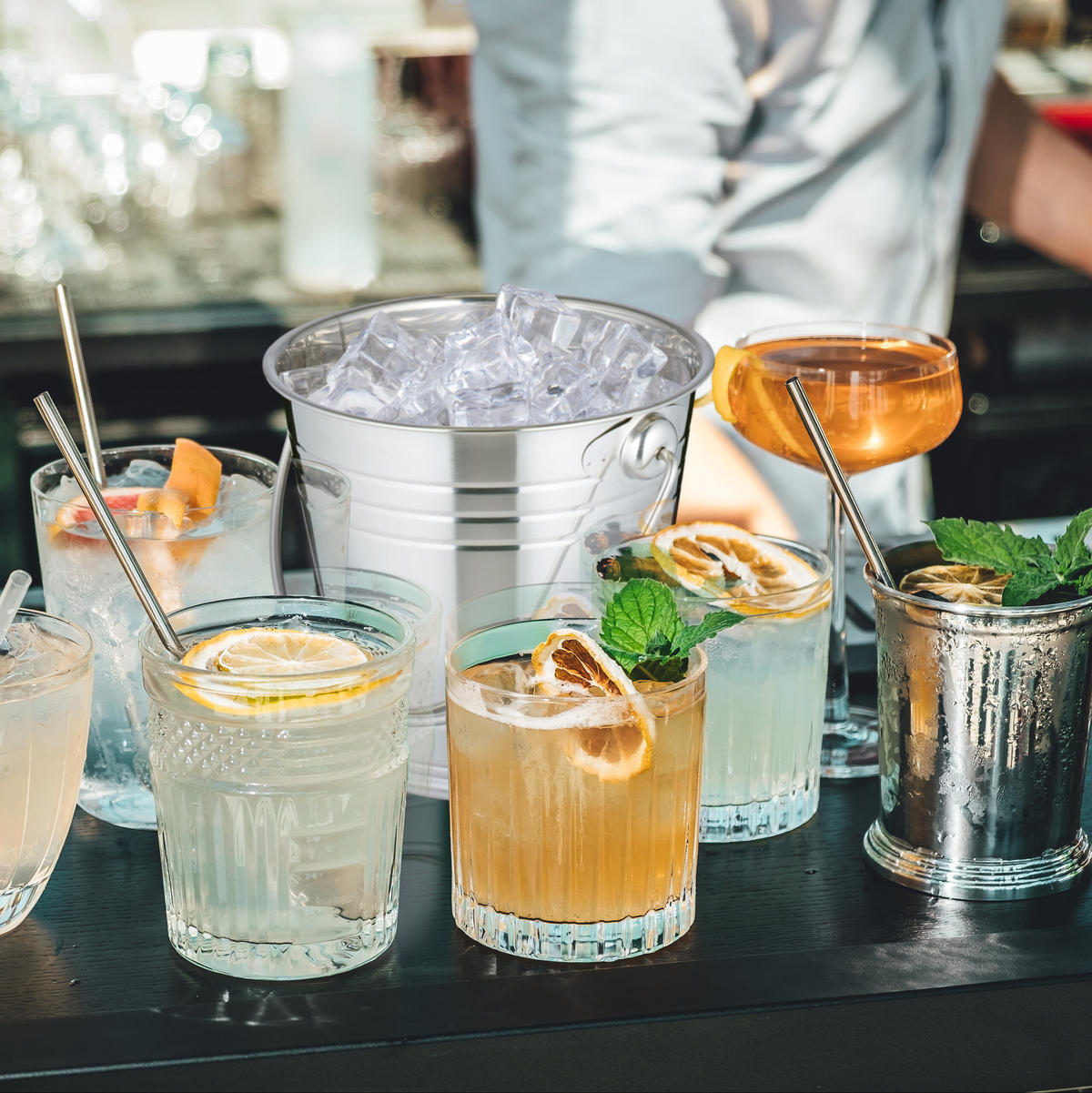 SEKTKÜHLER - Silberfarben, Metall (17.5/16cm) - Relaxdays