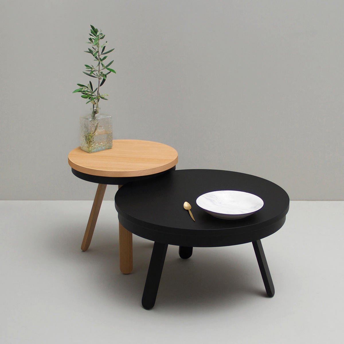 COUCHTISCH Batea M mit Stauraum - Schwarz, Holz (62/62/35cm) - Woodendot