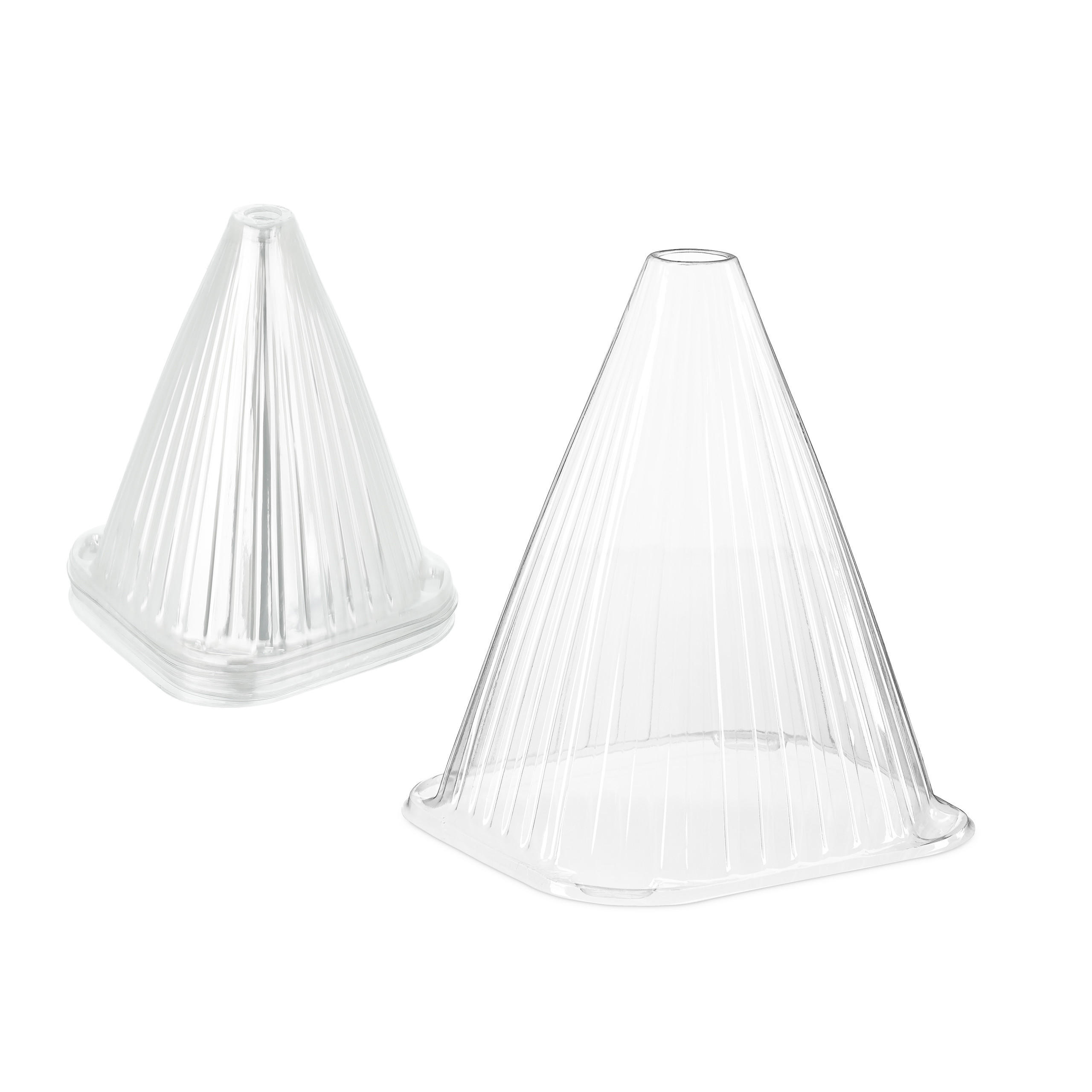 24XPFLANZENHUT - Transparent, Kunststoff (19/22/19cm) - Relaxdays