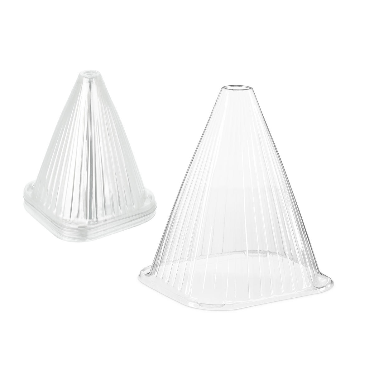 24XPFLANZENHUT - Transparent, Kunststoff (19/22/19cm) - Relaxdays