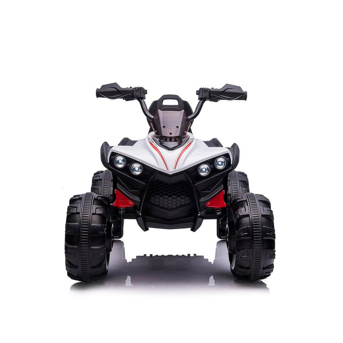KINDER ELEKTROQUAD FX Sport weiß 2 Motoren, Offroad-Räder, MP3-Anschluss, Lichter, bis 6 km/h - Weiß, Kunststoff (118/76/73cm) - Chipolino